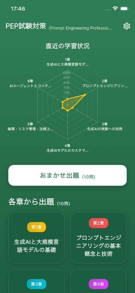 学習モードを選択